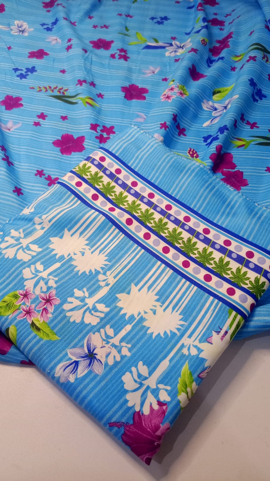 Polo cotton two piece unstitched suit - pc-3453