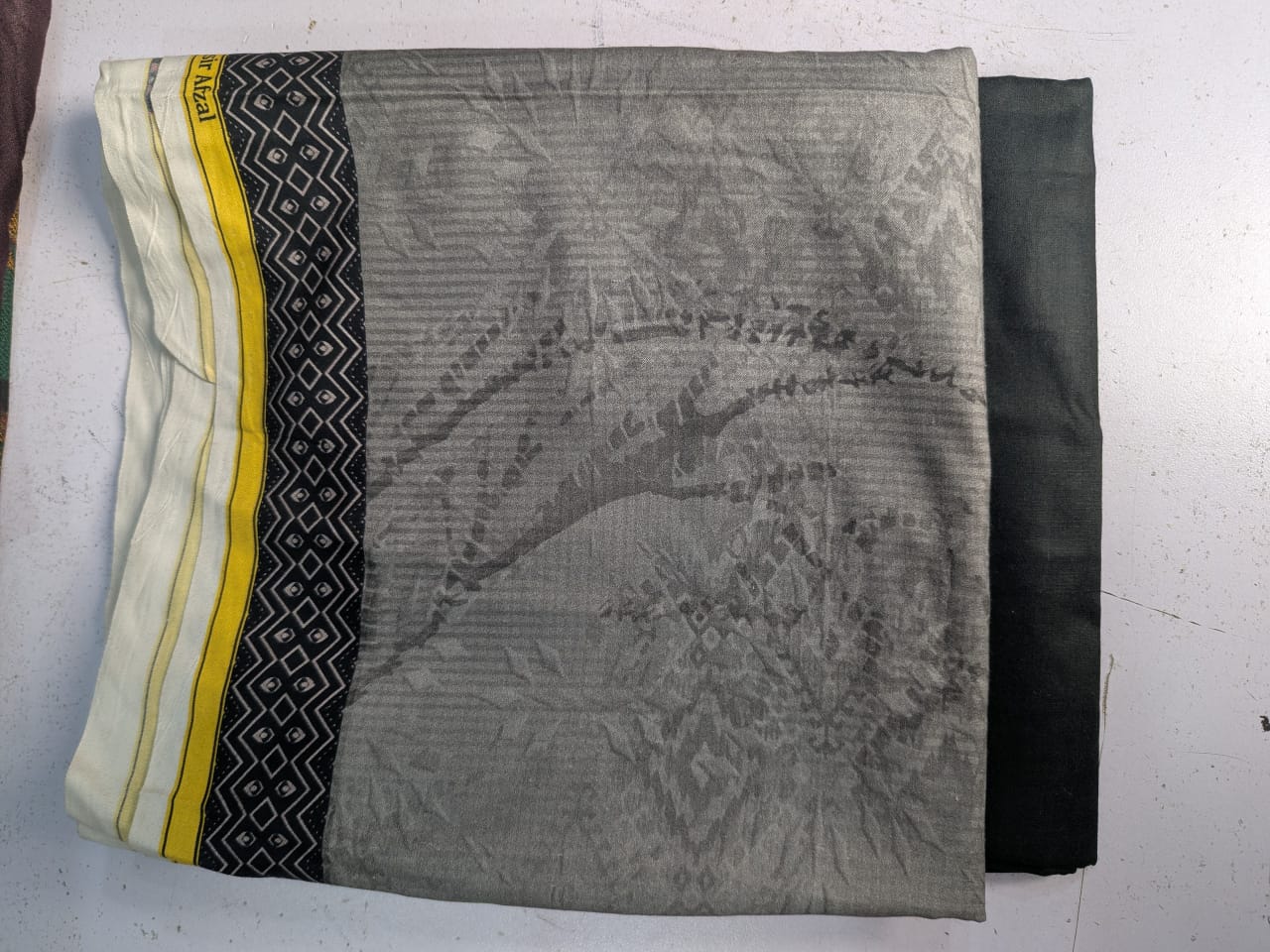 Linen (Turquoise Blue) Print 2p suit - pc-6312